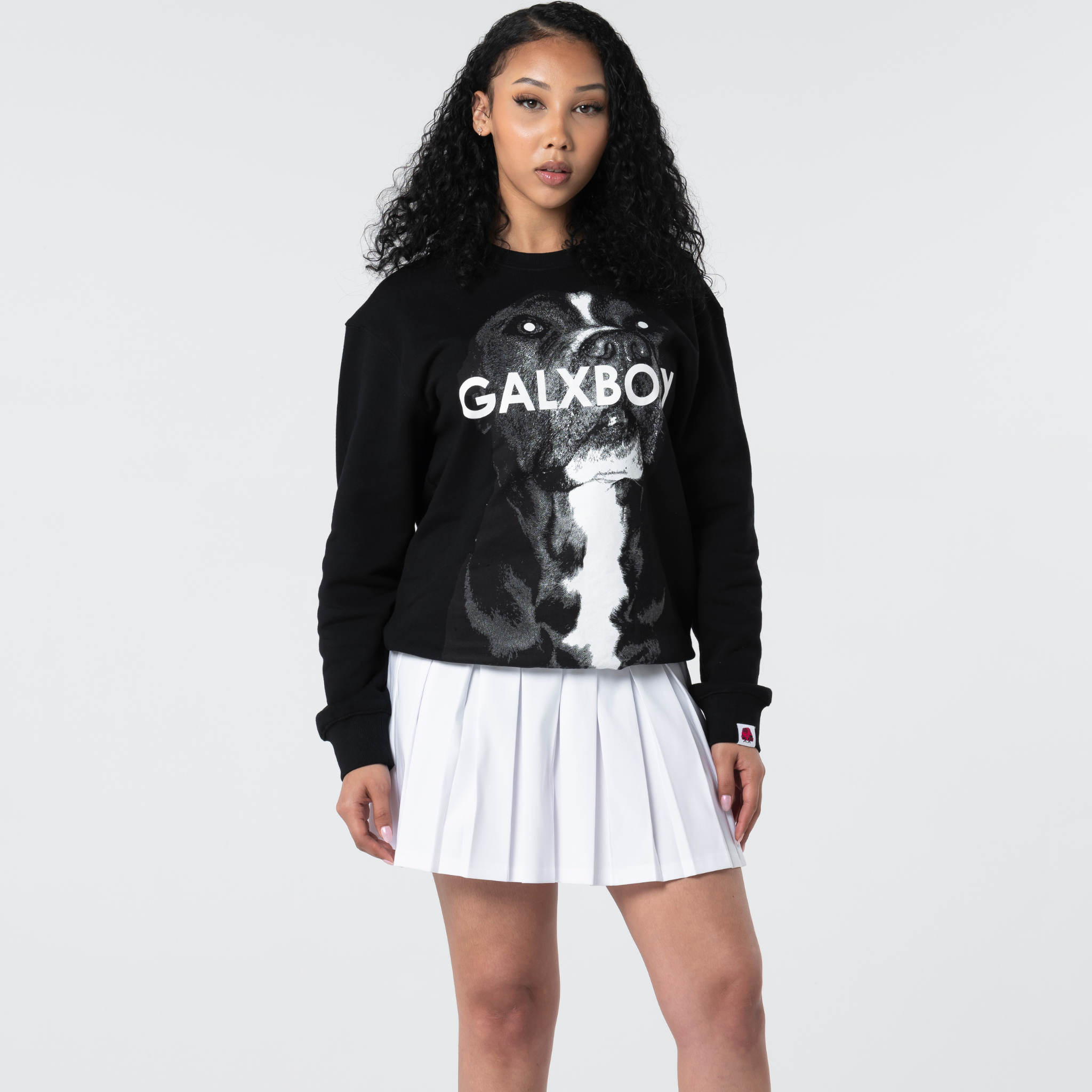 سترة كاروت بياقة دائرية