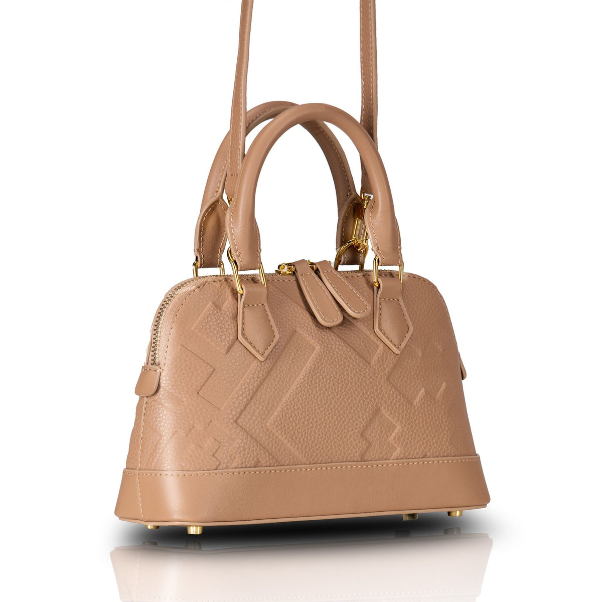 SAC DÔME EN RELIEF - BEIGE