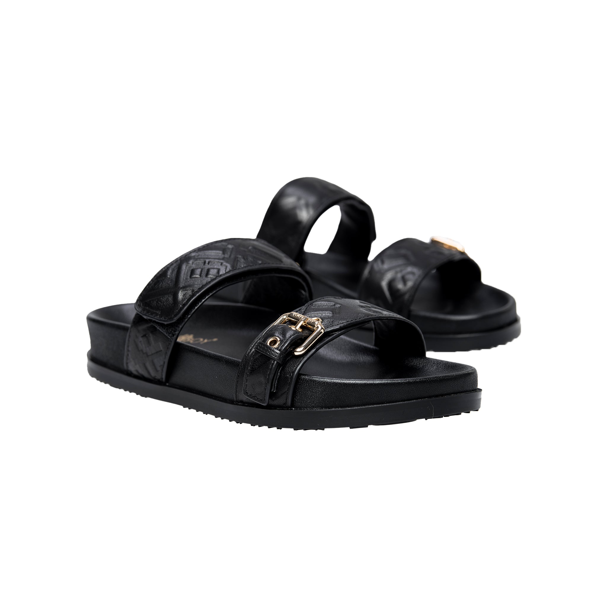 SANDALE MULE EN RELIEF GXB