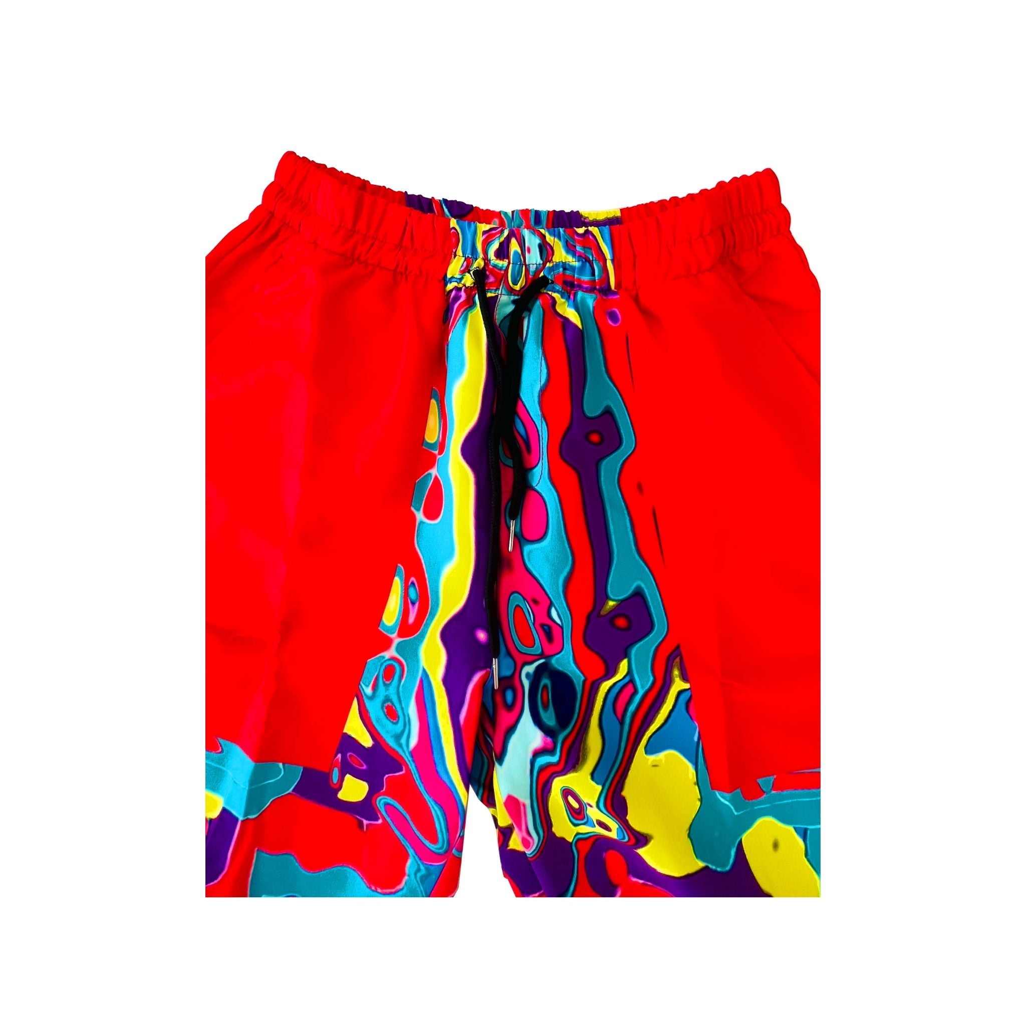 PANTALONES CORTOS DE BOLOS ROJOS