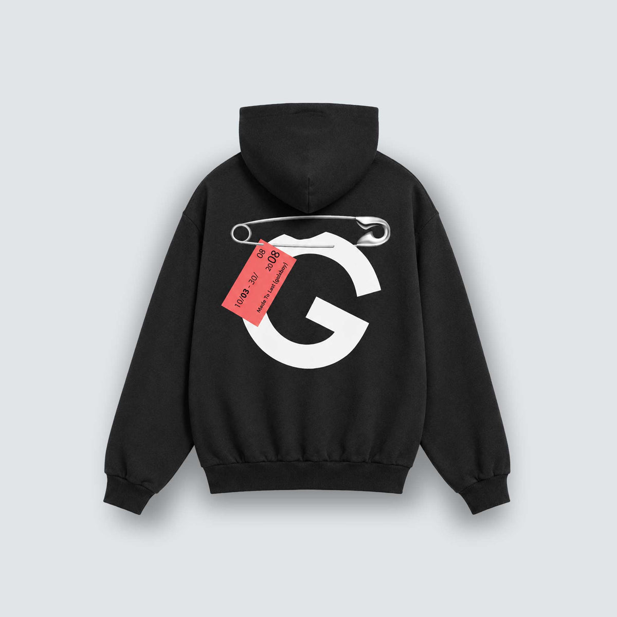 SUDADERA CON CAPUCHA Y PIN DE SEGURIDAD